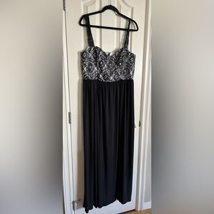 ASOS Maxi Dress with lace bodice Size 14